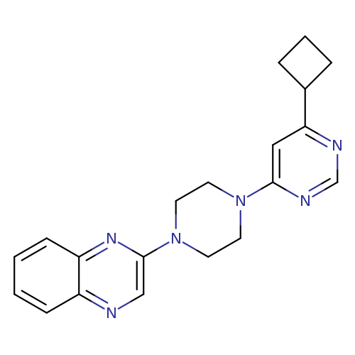 2-[4-(6-cyclobutylpyrimidin-4-yl)piperazin-1-yl]quinoxaline