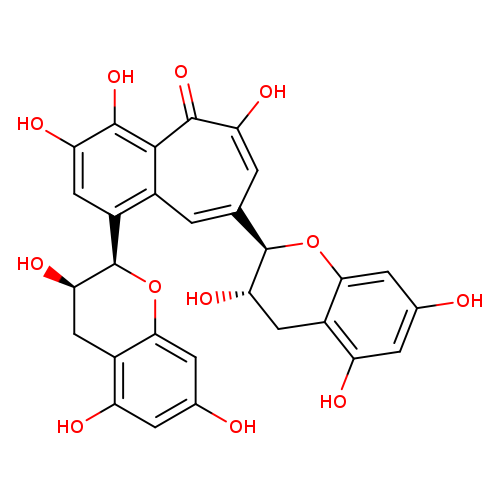 1-[(2S,3S)-3,4-Dihydro-3,5,7-trihydroxy-2H-1-benzopyran-2-yl]-8-[(2R,3S)-3,4-dihydro-3,5,7-trihydroxy-2H-1-benzopyran-2-yl]-3,4,6-trihydroxy-5H-benzocyclohepten-5-one