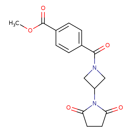 methyl 4-[3-(2,5-dioxopyrrolidin-1-yl)azetidine-1-carbonyl]benzoate