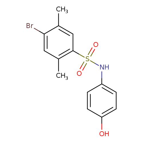 4-bromo-N-(4-hydroxyphenyl)-2,5-dimethylbenzene-1-sulfonamide