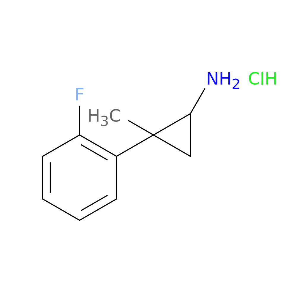 2-(2-fluorophenyl)-2-methylcyclopropan-1-amine hydrochloride