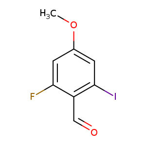 2-fluoro-6-iodo-4-methoxybenzaldehyde