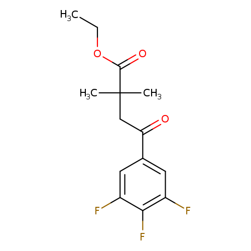 Ethyl 2,2-dimethyl-4-oxo-4-(3,4,5-trifluorophenyl)butyrate