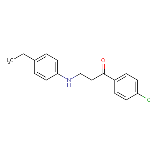 1-(4-Chlorophenyl)-3-((4-ethylphenyl)amino)propan-1-one