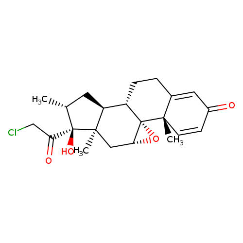 17α-Hydroxy-21-chloro-9β,11β-epoxy-16α-methylpregna-1,4-diene-3,20-dione