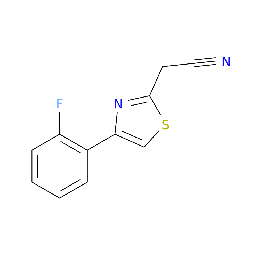 2-[4-(2-fluorophenyl)-1,3-thiazol-2-yl]acetonitrile