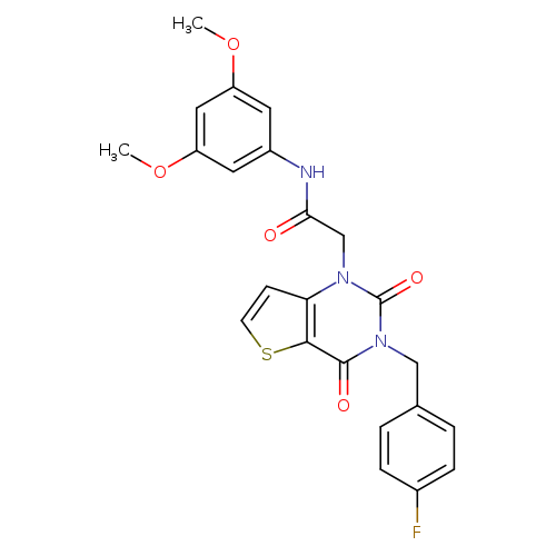 N-(3,5-dimethoxyphenyl)-2-{3-[(4-fluorophenyl)methyl]-2,4-dioxo-1H,2H,3H,4H-thieno[3,2-d]pyrimidin-1-yl}acetamide