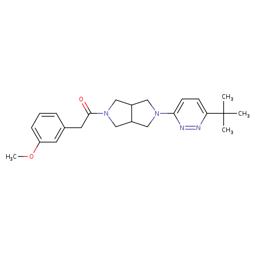 1-[5-(6-tert-butylpyridazin-3-yl)-octahydropyrrolo[3,4-c]pyrrol-2-yl]-2-(3-methoxyphenyl)ethan-1-one