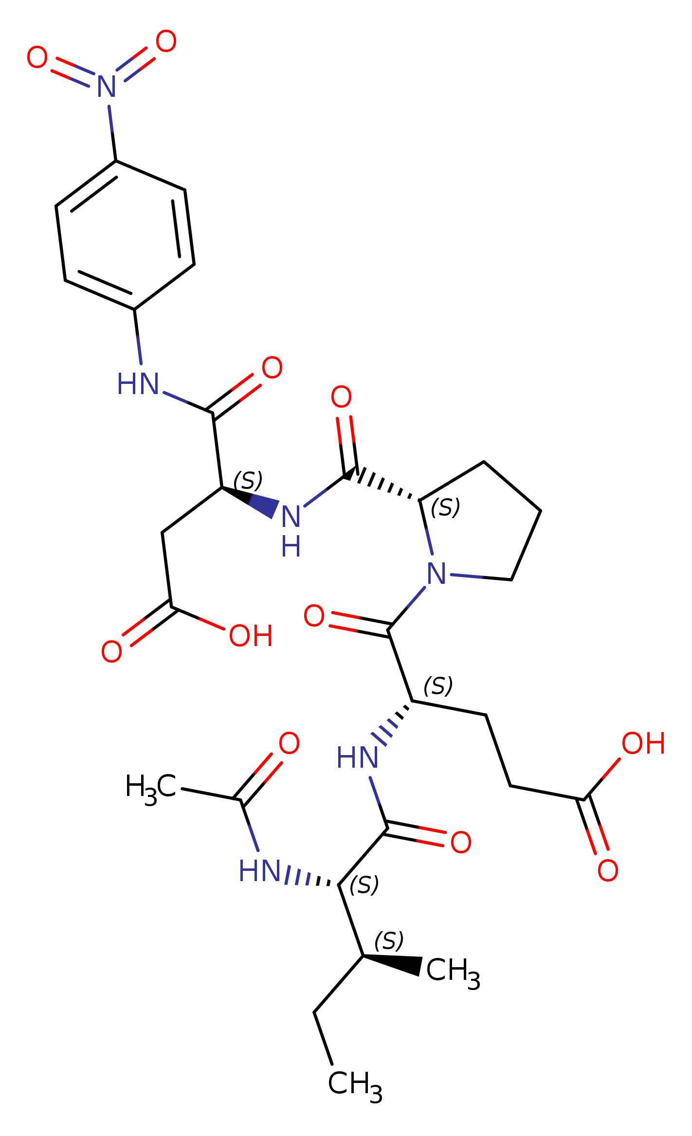 (S)-4-((2S,3S)-2-Acetamido-3-methylpentanamido)-5-((S)-2-(((S)-3-carboxy-1-((4-nitrophenyl)amino)-1-oxopropan-2-yl)carbamoyl)pyrrolidin-1-yl)-5-oxopentanoic acid