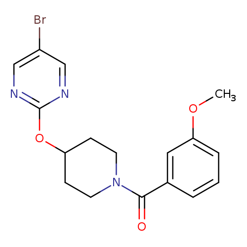 5-bromo-2-{[1-(3-methoxybenzoyl)piperidin-4-yl]oxy}pyrimidine