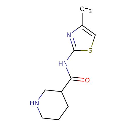 N-(4-methyl-1,3-thiazol-2-yl)piperidine-3-carboxamide