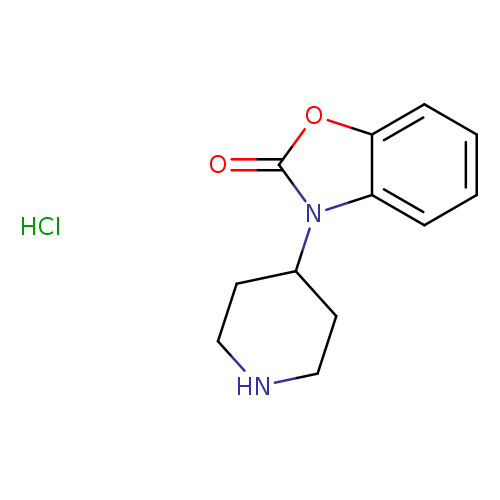 2(3H)-Benzoxazolone, 3-(4-piperidinyl)-, hydrochloride (1:1)