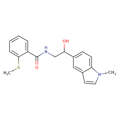 N-[2-hydroxy-2-(1-methyl-1H-indol-5-yl)ethyl]-2-(methylsulfanyl)benzamide