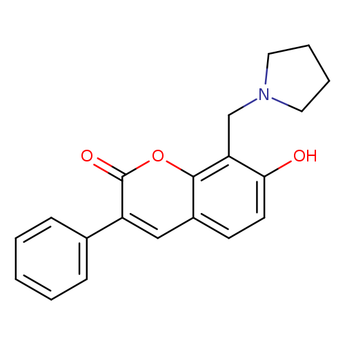 7-hydroxy-3-phenyl-8-[(pyrrolidin-1-yl)methyl]-2H-chromen-2-one