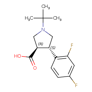 rac-(3R,4S)-1-tert-butyl-4-(2,4-difluorophenyl)pyrrolidine-3-carboxylic acid
