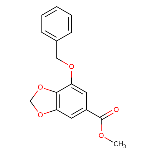 1,3-Benzodioxole-5-carboxylic acid, 7-(phenylmethoxy)-, methyl ester