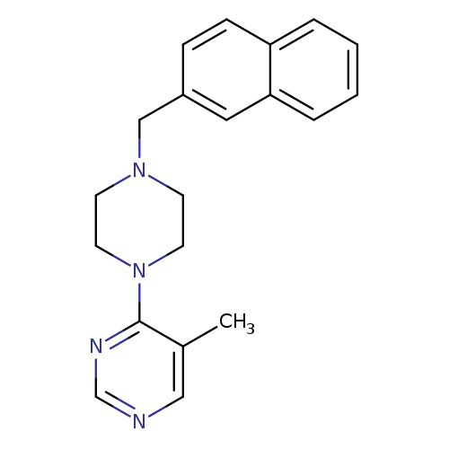 5-methyl-4-{4-[(naphthalen-2-yl)methyl]piperazin-1-yl}pyrimidine