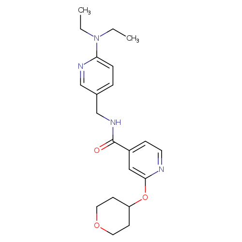 N-{[6-(diethylamino)pyridin-3-yl]methyl}-2-(oxan-4-yloxy)pyridine-4-carboxamide