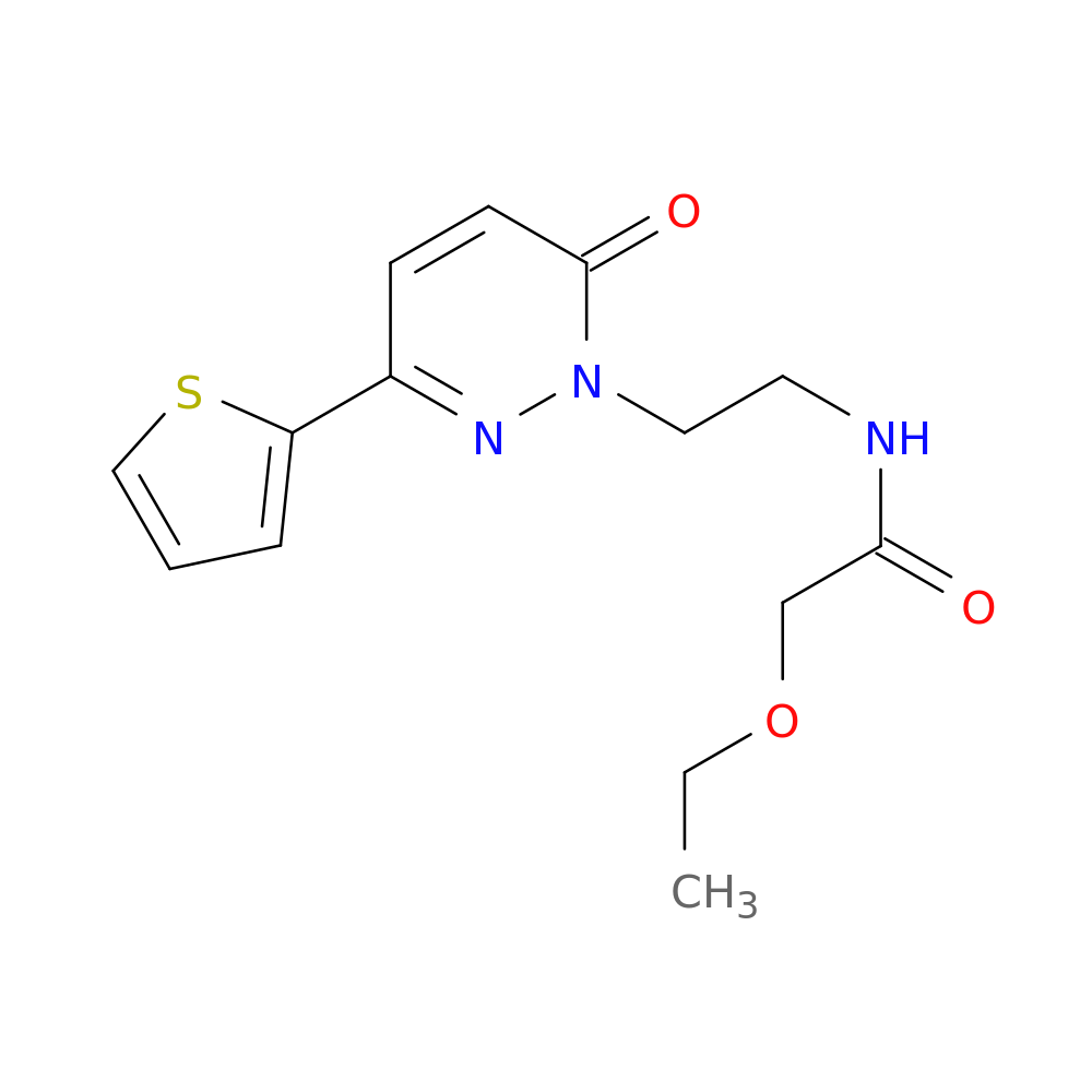 2-ethoxy-N-{2-[6-oxo-3-(thiophen-2-yl)-1,6-dihydropyridazin-1-yl]ethyl}acetamide