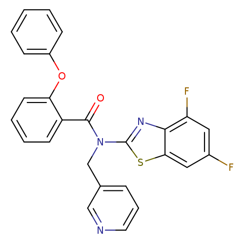 N-(4,6-difluoro-1,3-benzothiazol-2-yl)-2-phenoxy-N-[(pyridin-3-yl)methyl]benzamide