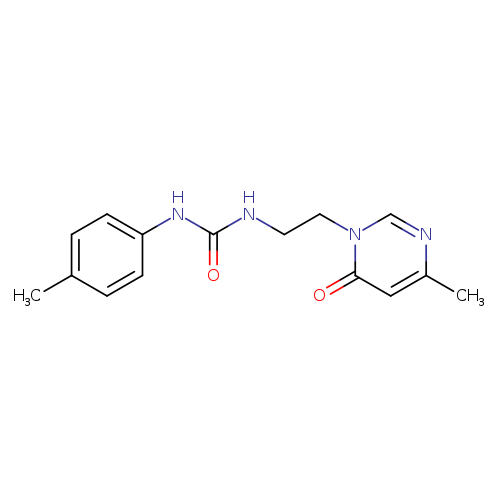 3-[2-(4-methyl-6-oxo-1,6-dihydropyrimidin-1-yl)ethyl]-1-(4-methylphenyl)urea