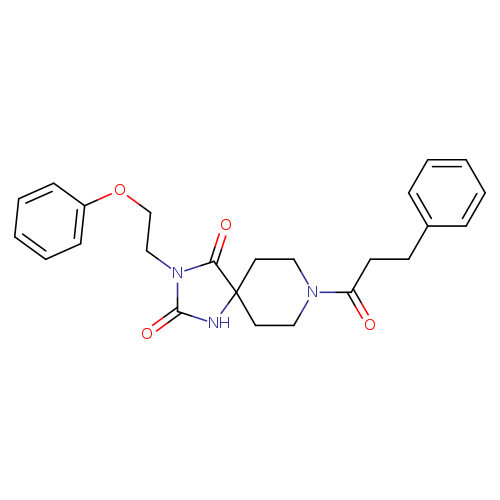 3-(2-phenoxyethyl)-8-(3-phenylpropanoyl)-1,3,8-triazaspiro[4.5]decane-2,4-dione