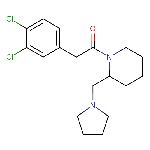 Ethanone, 2-(3,4-dichlorophenyl)-1-[2-(1-pyrrolidinylmethyl)-1-piperidinyl]-