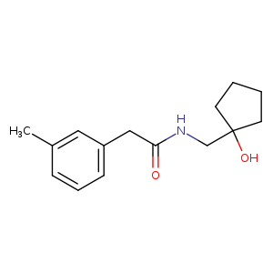 N-[(1-hydroxycyclopentyl)methyl]-2-(3-methylphenyl)acetamide