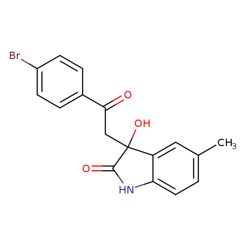 3-[2-(4-bromophenyl)-2-oxoethyl]-3-hydroxy-5-methyl-1,3-dihydro-2H-indol-2-one