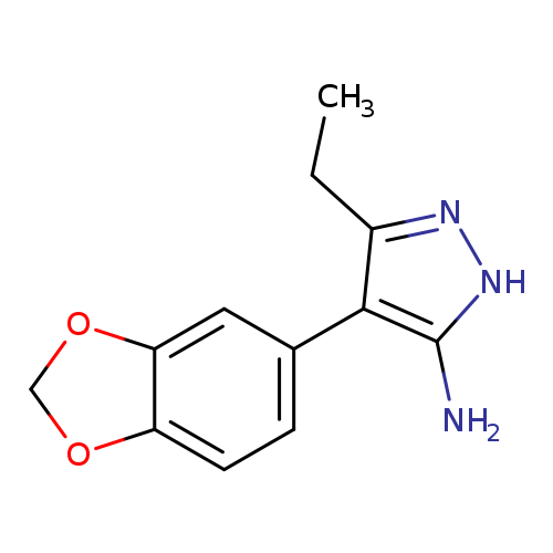 4-(1,3-dioxaindan-5-yl)-3-ethyl-1H-pyrazol-5-amine