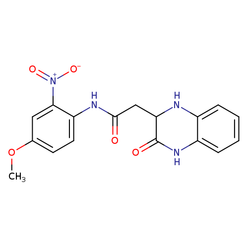 N-(4-methoxy-2-nitrophenyl)-2-(3-oxo-1,2,3,4-tetrahydroquinoxalin-2-yl)acetamide