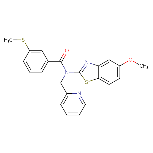 N-(5-methoxy-1,3-benzothiazol-2-yl)-3-(methylsulfanyl)-N-[(pyridin-2-yl)methyl]benzamide