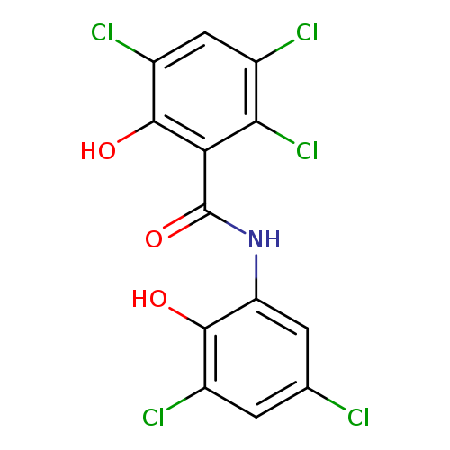 Benzamide, 2,3,5-trichloro-N-(3,5-dichloro-2-hydroxyphenyl)-6-hydroxy-
