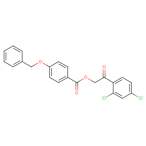 2-(2,4-dichlorophenyl)-2-oxoethyl 4-(benzyloxy)benzoate