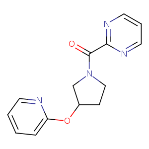 2-[3-(pyridin-2-yloxy)pyrrolidine-1-carbonyl]pyrimidine
