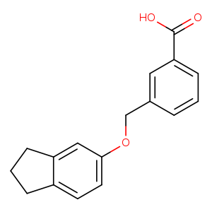 3-(((2,3-Dihydro-1H-inden-5-yl)oxy)methyl)benzoic acid
