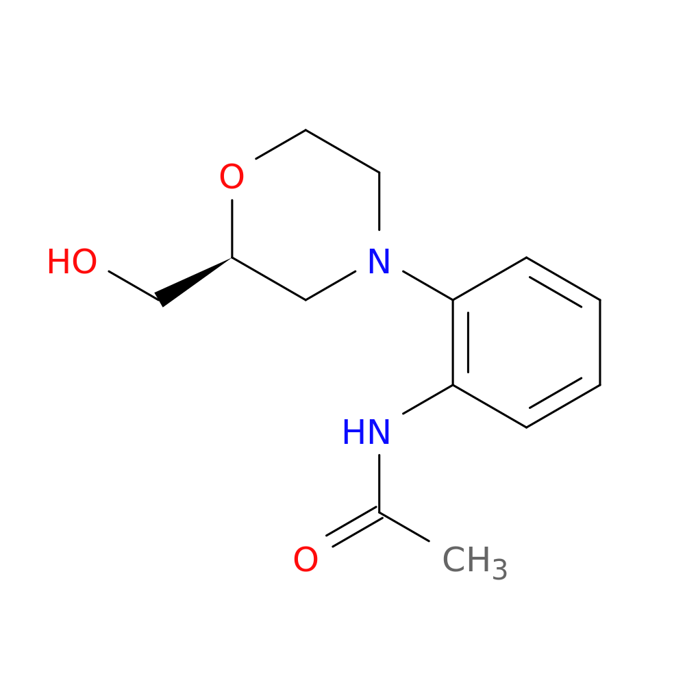 N-{2-[(2S)-2-(hydroxymethyl)morpholin-4-yl]phenyl}acetamide