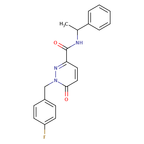 1-[(4-fluorophenyl)methyl]-6-oxo-N-(1-phenylethyl)-1,6-dihydropyridazine-3-carboxamide