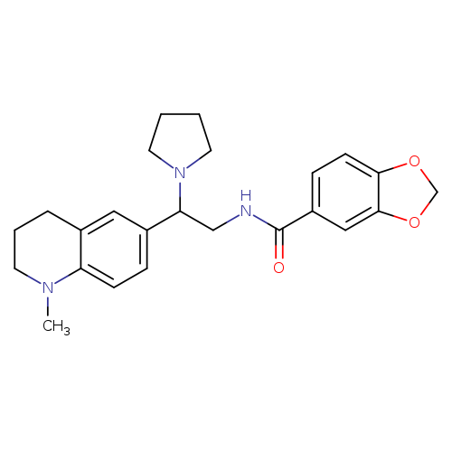 N-[2-(1-methyl-1,2,3,4-tetrahydroquinolin-6-yl)-2-(pyrrolidin-1-yl)ethyl]-2H-1,3-benzodioxole-5-carboxamide