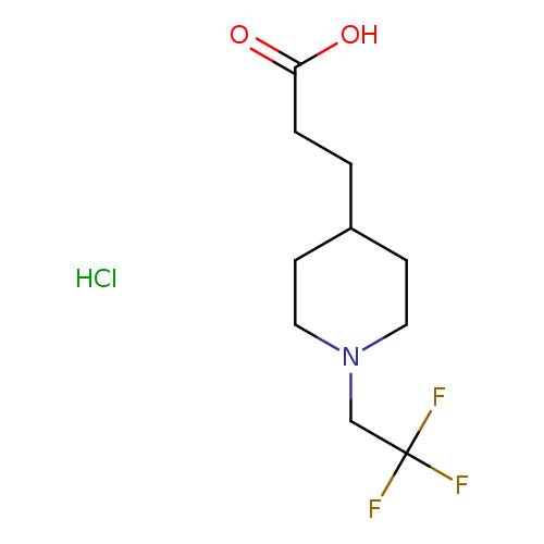 3-[1-(2,2,2-Trifluoro-ethyl)-piperidin-4-yl]-propionic acid hydrochloride