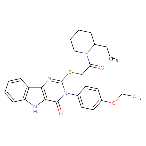 3-(4-ethoxyphenyl)-2-{[2-(2-ethylpiperidin-1-yl)-2-oxoethyl]sulfanyl}-3H,4H,5H-pyrimido[5,4-b]indol-4-one