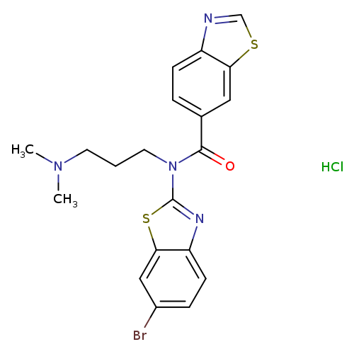 N-(6-bromo-1,3-benzothiazol-2-yl)-N-[3-(dimethylamino)propyl]-1,3-benzothiazole-6-carboxamide hydrochloride