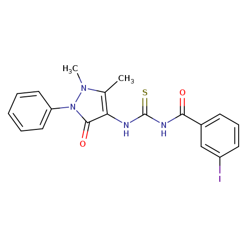 N-(1,5-dimethyl-3-oxo-2-phenyl-2,3-dihydro-1H-pyrazol-4-yl)-N'-(3-iodobenzoyl)thiourea