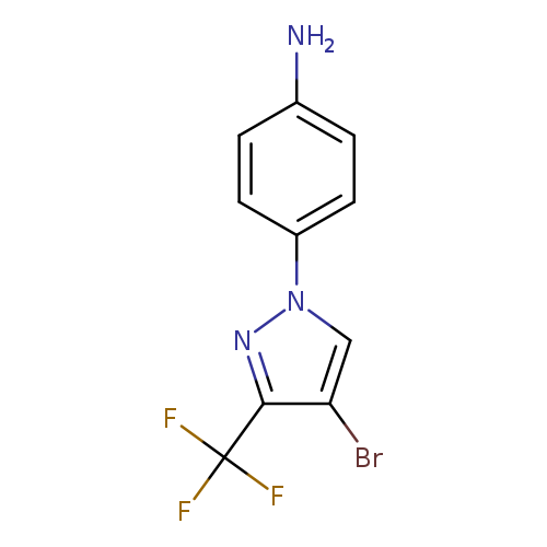 4-[4-bromo-3-(trifluoromethyl)-1H-pyrazol-1-yl]aniline