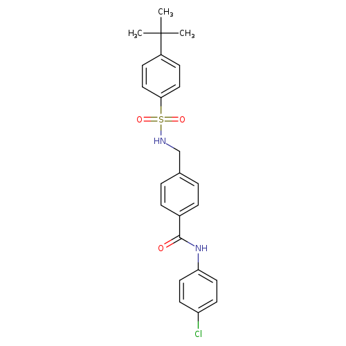 4-[(4-tert-butylbenzenesulfonamido)methyl]-N-(4-chlorophenyl)benzamide