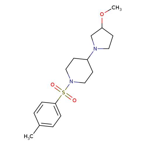 4-(3-methoxypyrrolidin-1-yl)-1-(4-methylbenzenesulfonyl)piperidine
