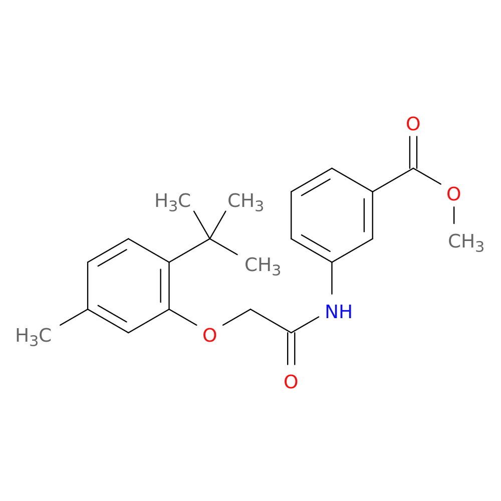 methyl 3-[2-(2-tert-butyl-5-methylphenoxy)acetamido]benzoate