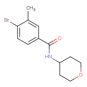 4-Bromo-3-methyl-N-(oxan-4-yl)benzamide