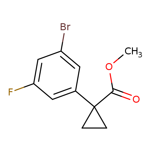 METHYL 1-(3-BROMO-5-FLUOROPHENYL)CYCLOPROPANE-1-CARBOXYLATE
