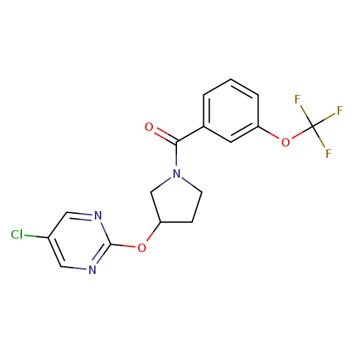 5-chloro-2-({1-[3-(trifluoromethoxy)benzoyl]pyrrolidin-3-yl}oxy)pyrimidine